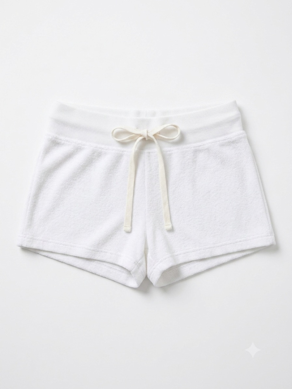 Hard Tail Girls Terry Shorts in White Size L (14)